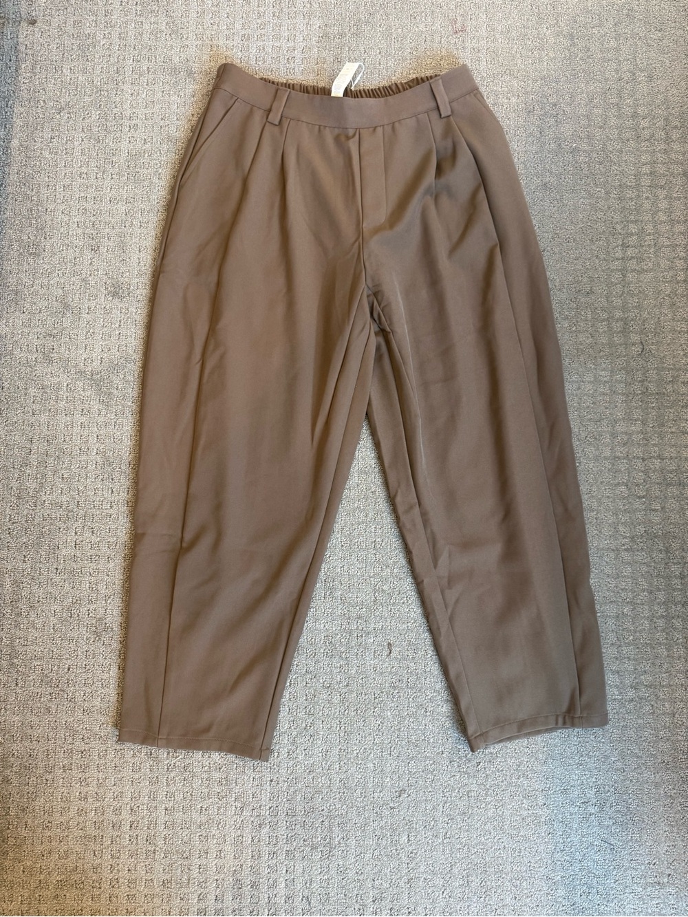 HALARA Brown Barrel Dress Trousers